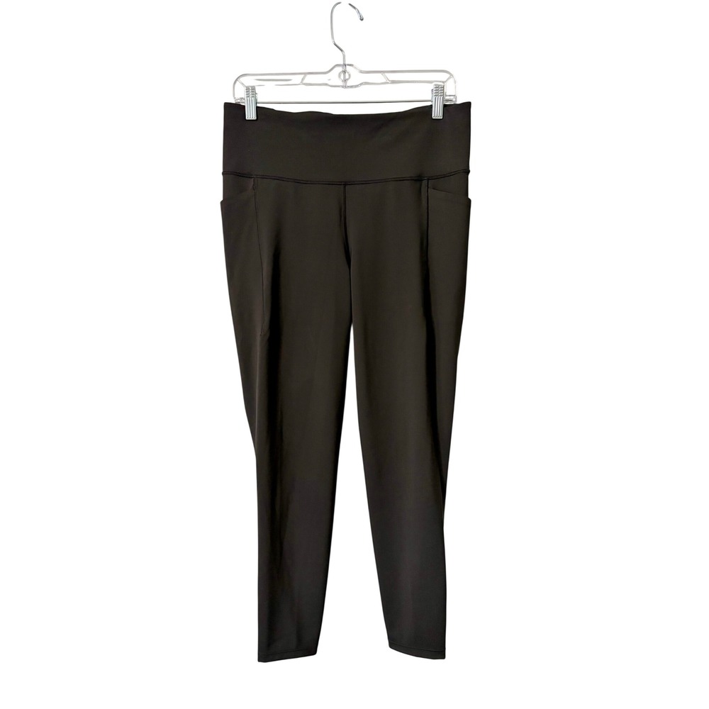 CALIA by Carrie Underwood Black High Rise Pocket Leggings Womens Large Crop Yoga